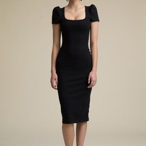 The Line by K SIMONE DRESS BLACK PONTE Size Large